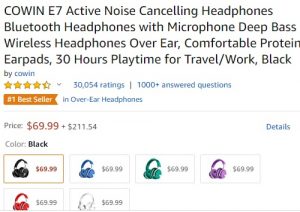 COWIN E7 Best Headset